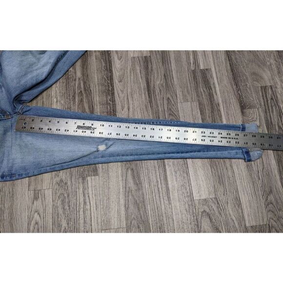 (3/$35) Universal Thread Size 00 / 24 R Cuffed Distressed Mid Rise Skinny Jeans - Picture 9 of 11